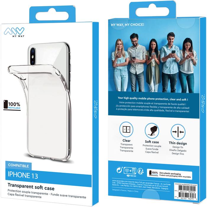 Immagine prodotto My Way Myway Coque Souple Transparent Iphone 13 (Apple iPhone 13)
