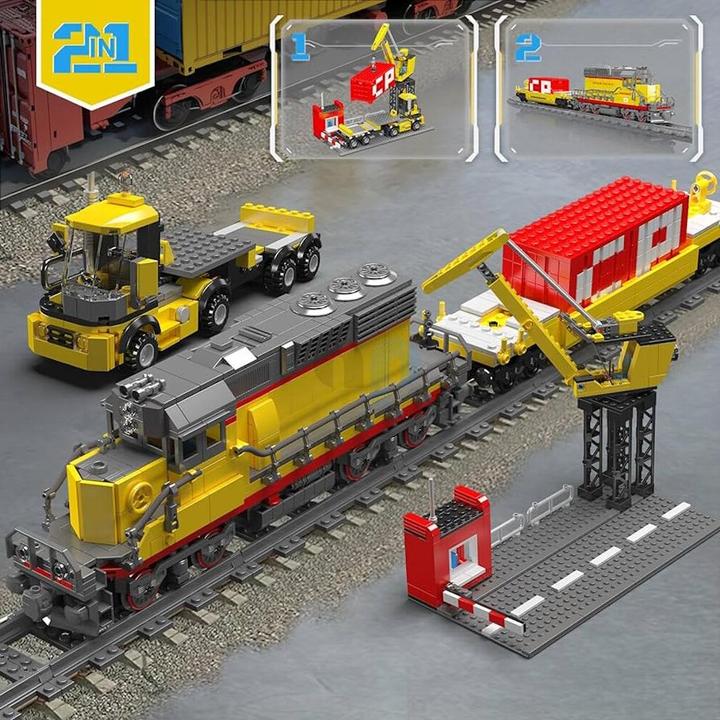 Actual product image Mould King SD40-2 diesel locomotive