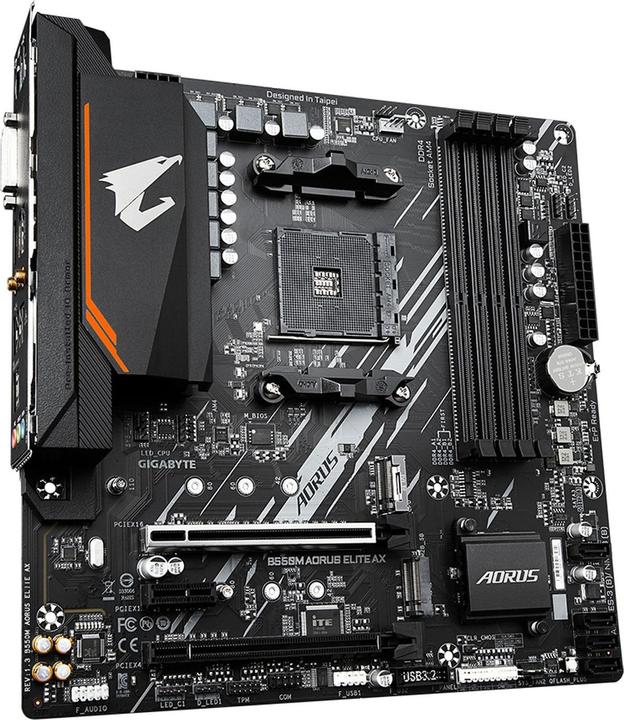 Actual product image Gigabyte B550M AORUS ELITE AX (AM4, AMD B550, mATX)