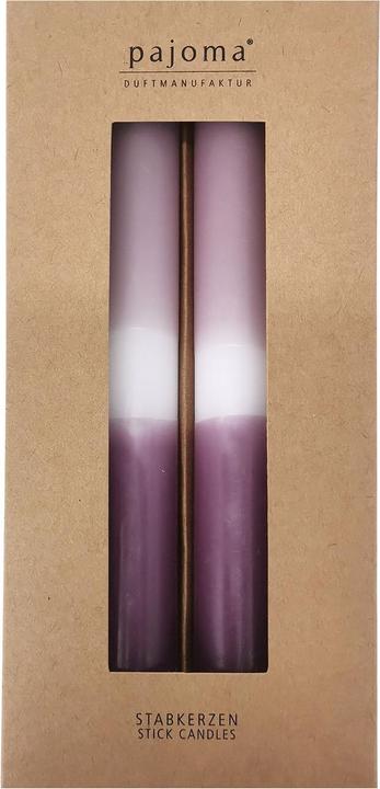 Image du produit Pajoma Set de bougies bâton 4pcs 2 couleurs lilas (4 pcs)