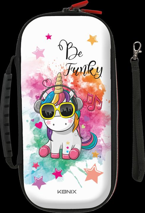 Produktbild Konix Mythics Pro Carry Case Unicorn be funky (Switch, Switch Lite, Switch OLED)