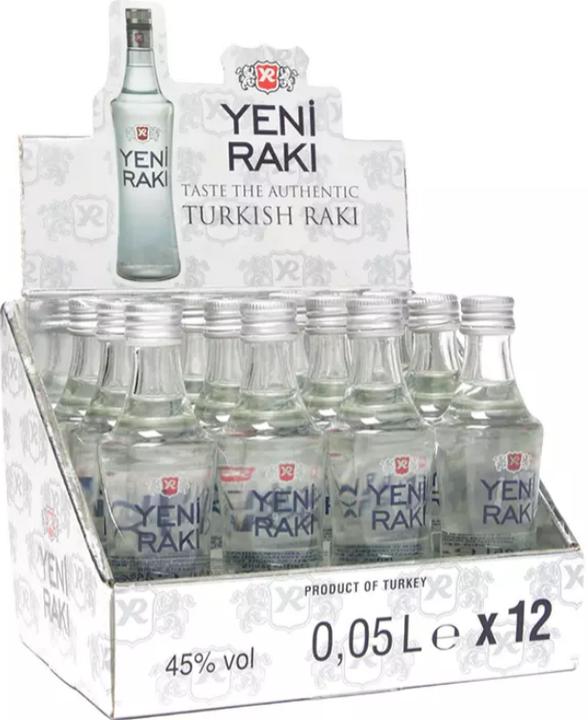Yeni Raki Schnapps MINIATURE Box 5 cl / (12 x 5 cl)