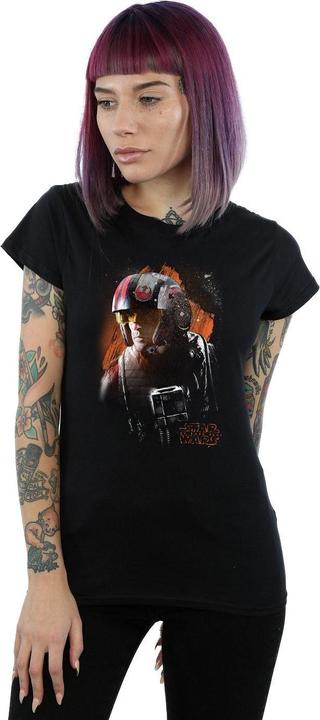 Immagine prodotto Star Wars The Last Jedi Poe Dameron Brushed Maglietta Donna (M)