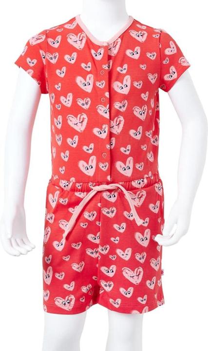 Actual product image VidaXL Children's playsuit red 140,Material: 95 % cotton. 5 (140)