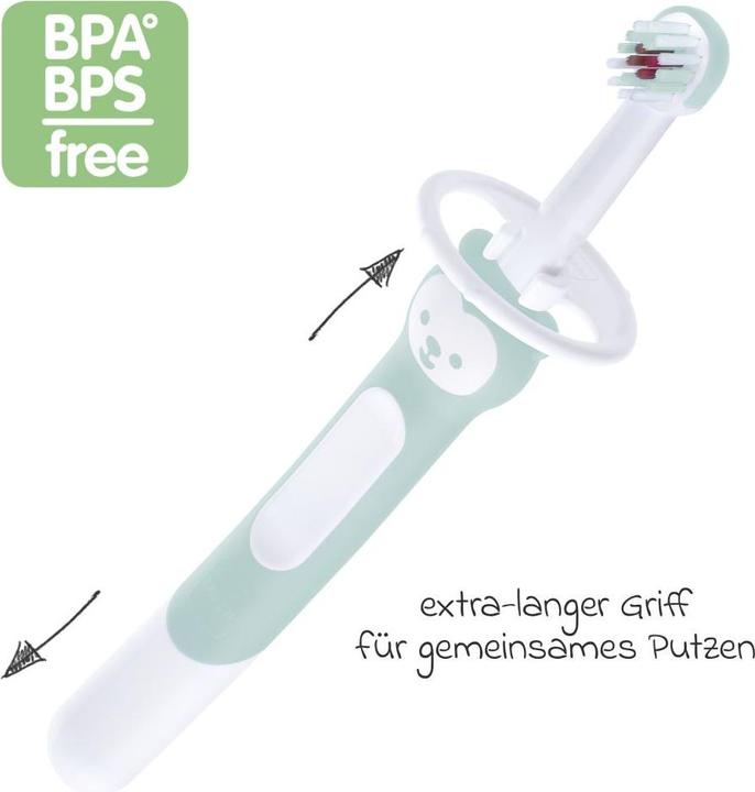 Immagine prodotto MAM Zahnpflege Lern-Zahnbürste Training Brush - Mint (Morbido, 1 x)