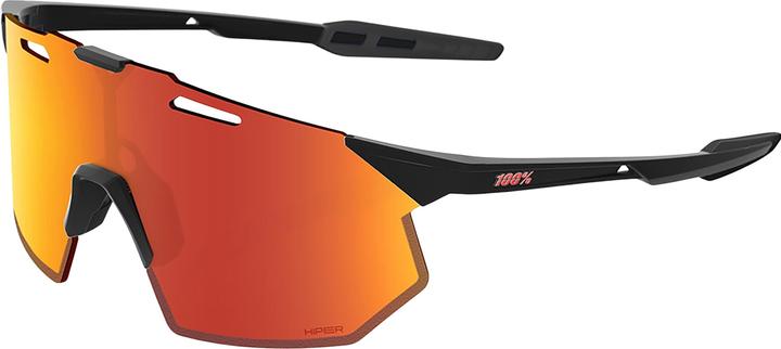 100% HYPERCRAFT SQ - Soft Tact Black - HiPER Red Multilayer (Soft Tact Black, HiPer Red Multilayer Mirror)