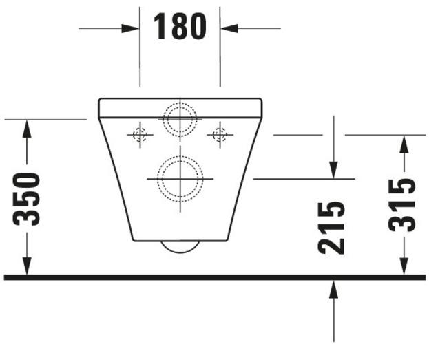 Image du produit Duravit Ensemble de toilettes suspendues DURASTYLE blanc
