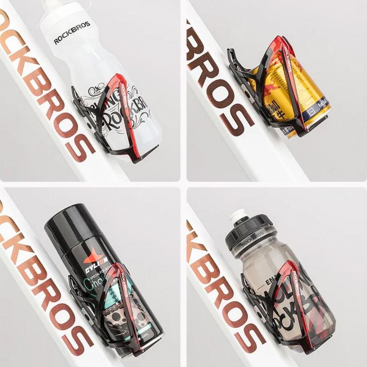 Immagine prodotto Rockbros FK338 supporto da bicicletta per borraccia - nero e rosso
