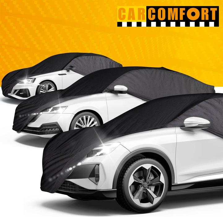 Actual product image CarComfort Autoplane Indoor Fleece, Car Cover SUV Size XL Grey/Black