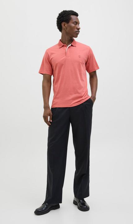 Actual product image Jack & Jones Single-coloured shirt collar polo shirt Poloshirt (S)