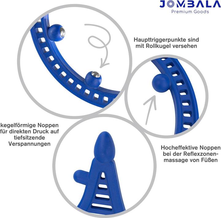 Actual product image Jombala Trigger point massager with rotating steel balls for reflex zone massage