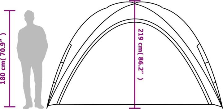 Actual product image VidaXL Party tent 190T Taffeta (360 cm, 360 cm)