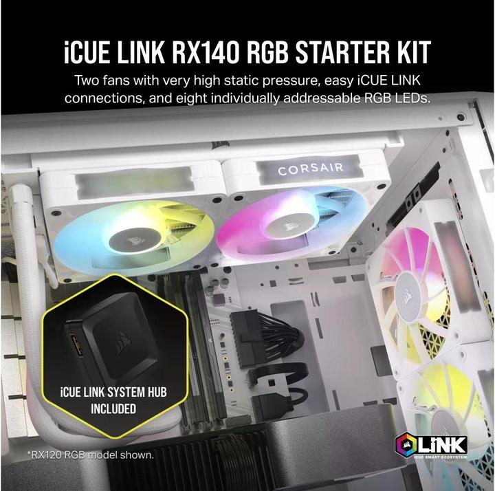 Produktbild Corsair iCUE LINK RX140 (140 mm, 2 x)