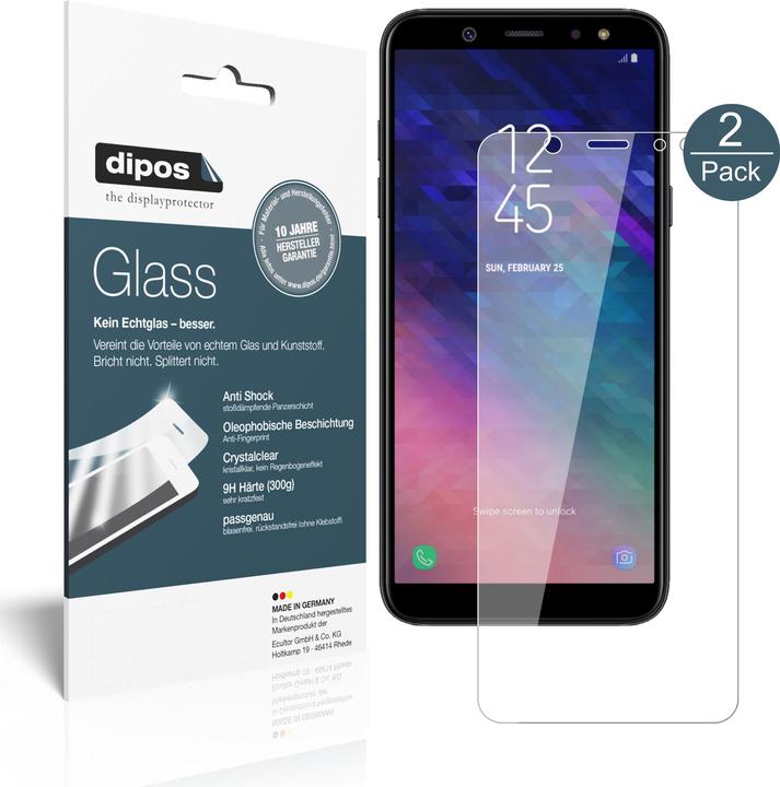 Image du produit Dipos Film de Protection d’écran Anti-Shock (2 pièce(s), Samsung Galaxy A6+)