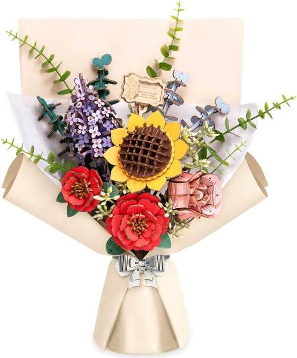 Image du produit Robotime Kit de maquettes 'BOUQUET DE FLEURS'.