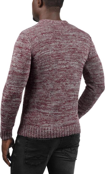 Actual product image Solid Philemon Men's Jumper Chunky Knit Pullover With Crew Neck Made Of 100% Cotton (L)