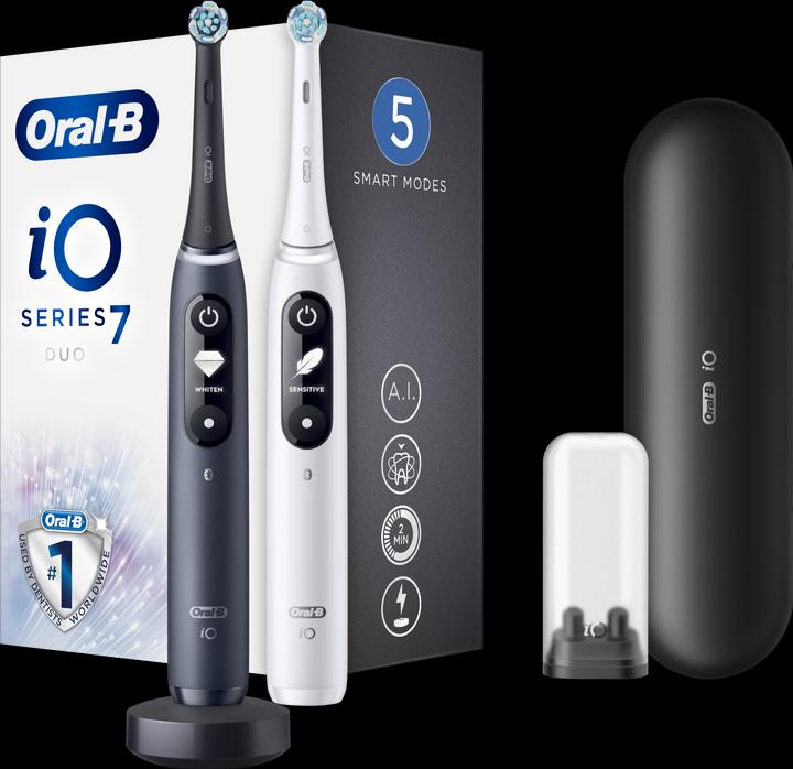 Actual product image Oral-B iO Series 7 Duo electric toothbrushes (Oscillating toothbrush)