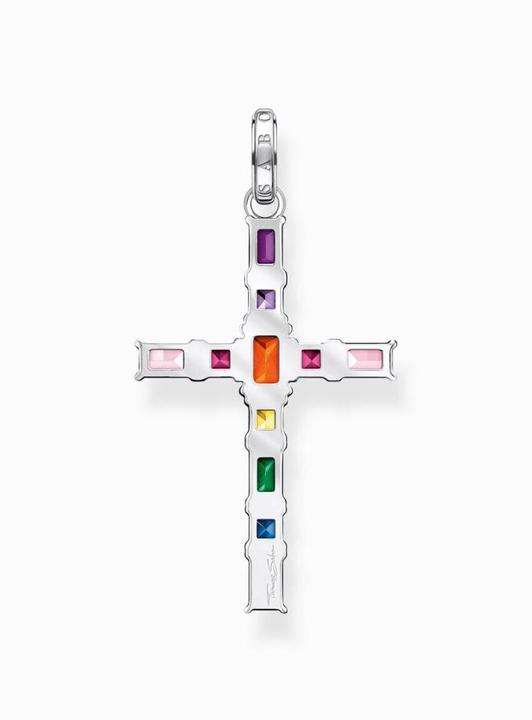 Image du produit Thomas Sabo Pendentif croix pierres multicolores argent (Argent 925)