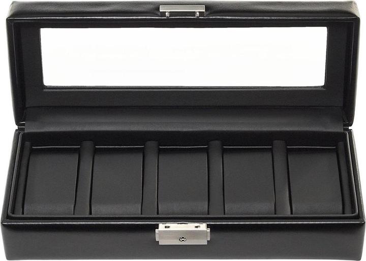 Produktbild Sacher 1115.0104N04 - Uhrenetui für 5 Uhren black exclusive schwarz Leder