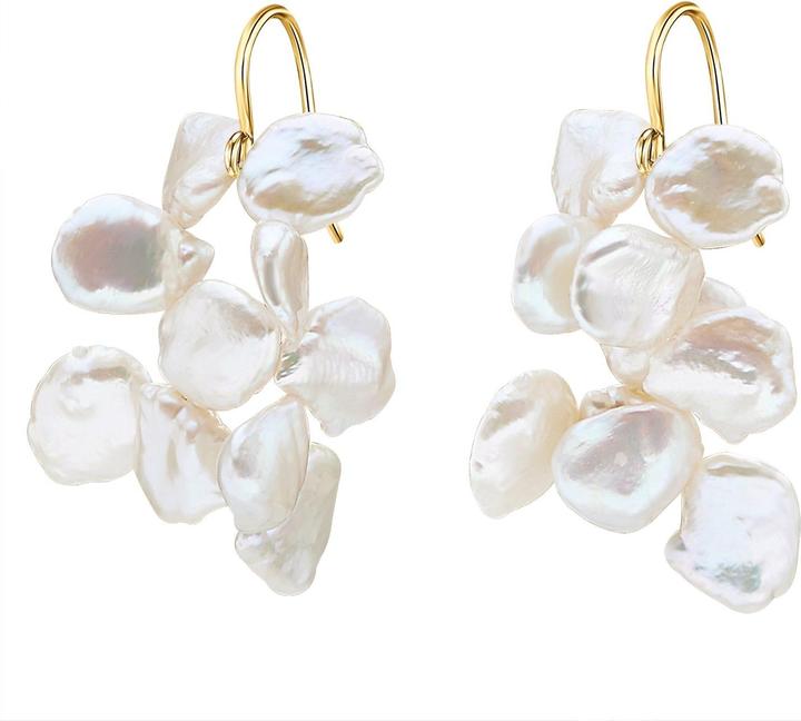 Produktbild Valero Pearls Damen Sterling Silber Süsswasser-Zuchtperlen gelbgold - 24425 (Sterling Silber)
