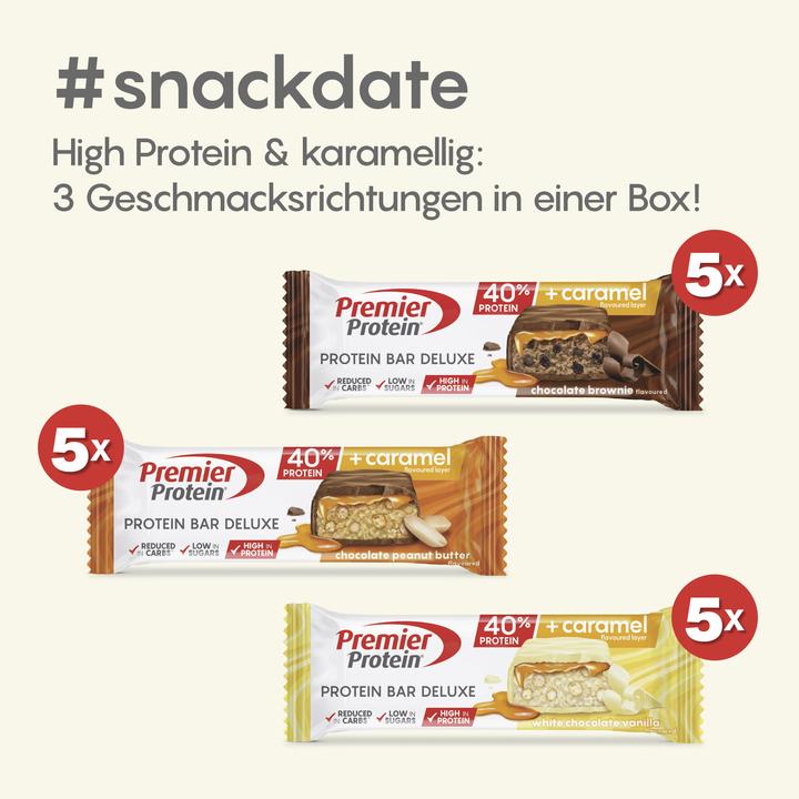 Immagine prodotto Premier Protein Deluxe (Cioccolato, Arachide, 15 pz., 750 g)