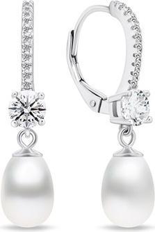 Produktbild Brilio Silver - Elegant silver earrings with pearls EA634W