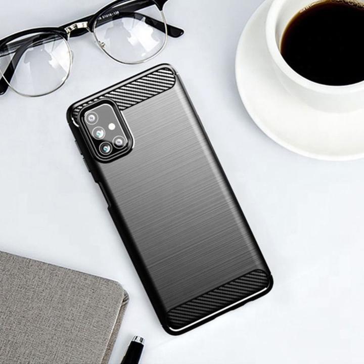 Produktbild Partner Telecom Other OEM CARBON case for SAMSUNG M31s black (Samsung Galaxy M31s)