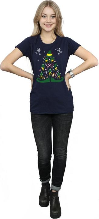 Immagine prodotto Elf Christmas Tree Maglietta Donna (XL)