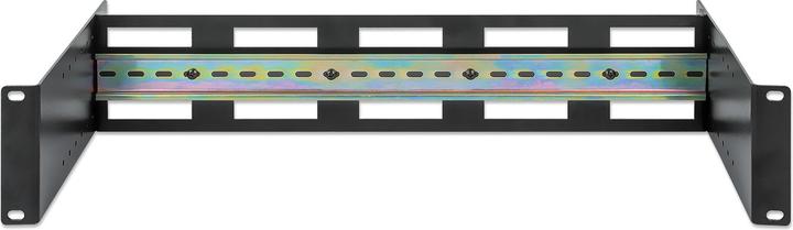 Actual product image Intellinet Depth-adjustable 19" DIN top-hat rail carrier 2U