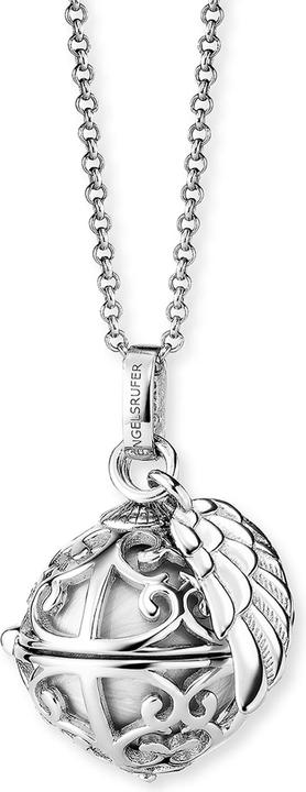 Engelsrufer Engelrufer Collier Klangkugel mit Flügel Silber (Messing, 925er Silber, 45 cm)