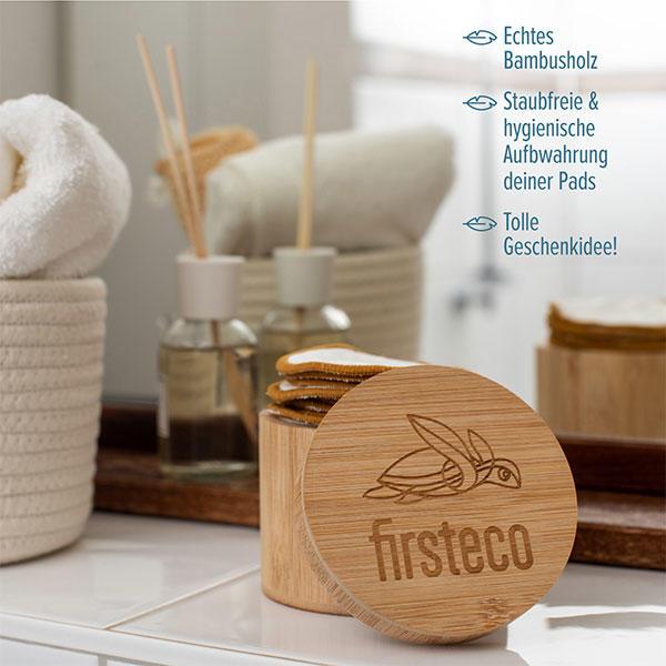 Produktbild Firsteco Abschminkpads Bambus Cylinder Set (Gesichtspflege set)