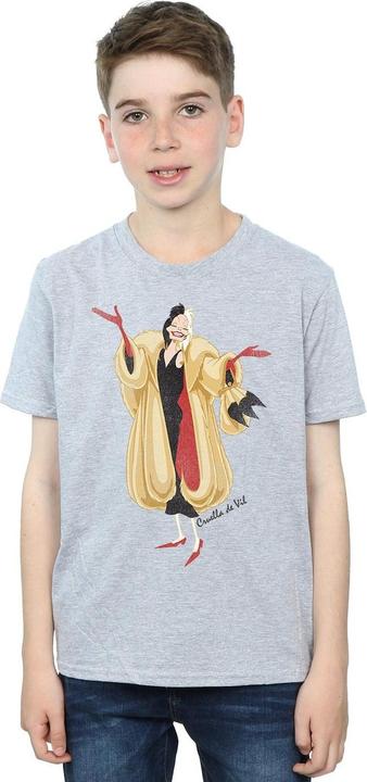 Actual product image Disney Boys 101 Dalmatians Classic Cruella De Vil T-Shirt (116)