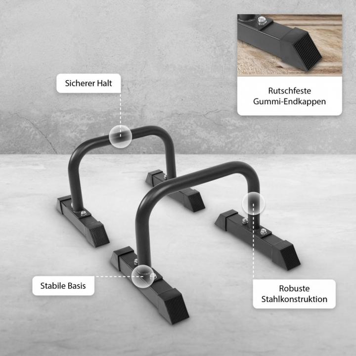 Actual product image Gorilla Sports Push Up Stand Bar Low