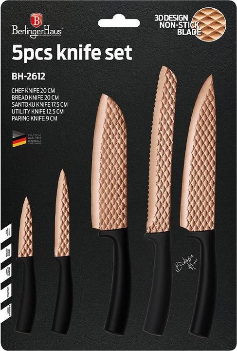 Produktbild BerlingerHaus Haus 5-teiliges Messerset Rose Gold Edition (20 cm)