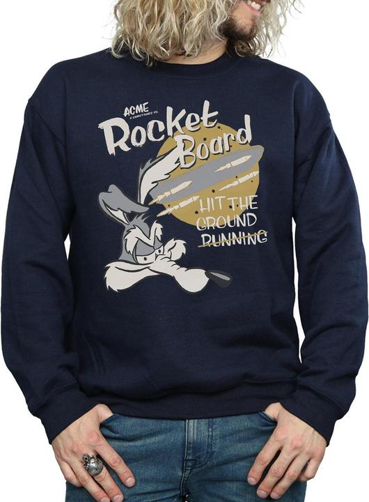 Immagine prodotto Looney Tunes Wile E Coyote Rocket Board Felpa Uomo (XXL)