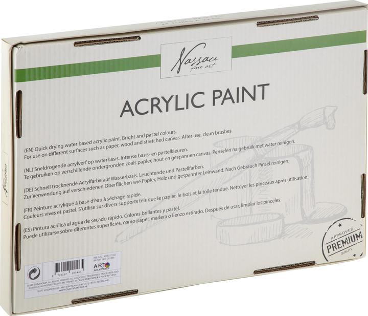 Actual product image Art Sensations Nassau acrylic paint base and pastels (Black, 24 ml)