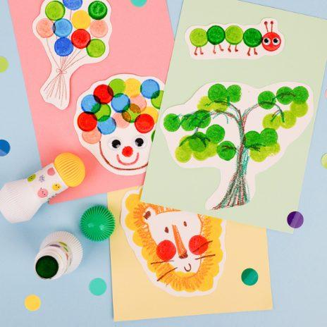 Immagine prodotto Haku Yoka Dot Markers - 5 x Bright Colours (59CP233112) (5 x Colori brillanti, 18 mm, 5 x)