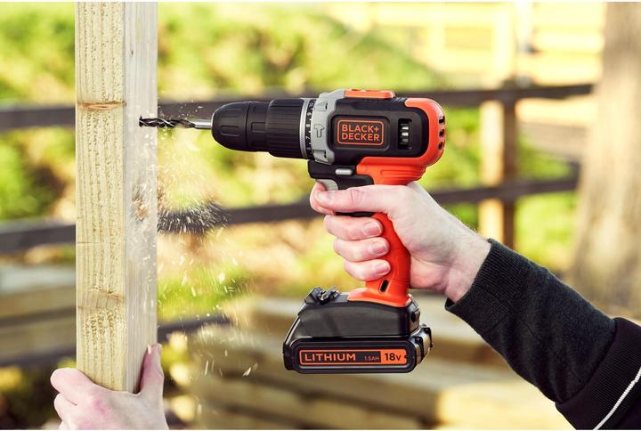 Actual product image Black & Decker Black+Decker BCD003C2KQW Impact drill 18V incl. case (Rechargeable battery operated)