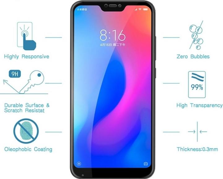 Produktbild Screenguard Xiaomi Mi A2 Lite Full Screen Panzerglas Schutzfolie 2.5D 9H (1 Stück, Xiaomi Mi A2 lite)