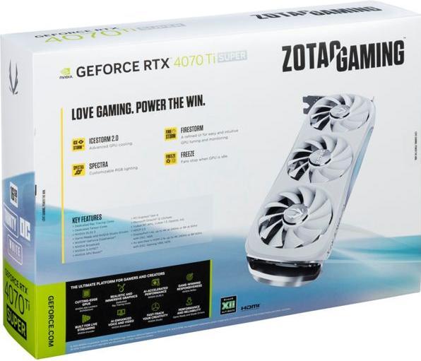 Produktbild Zotac GeForce RTX 4070 Ti SUPER Trinity OC White (16 GB)