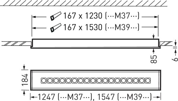 Produktbild Trilux Creavo M39#7626740 LED-Einbauleuchte 840 (3800 lm)