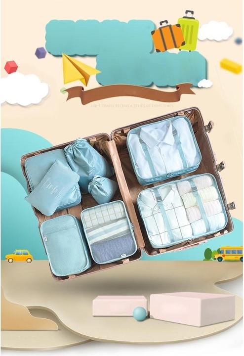 Image du produit Noya Koffer Organizer Reisegepäck Kompressions Kleidertaschen 8in1 Set