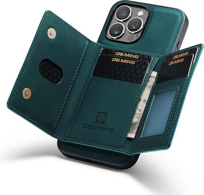 Immagine prodotto Dg.Ming iPhone 11 - Etui, Leder-Optik, Kartenfach & Magnetverschluss, Grün (Apple iPhone 11)