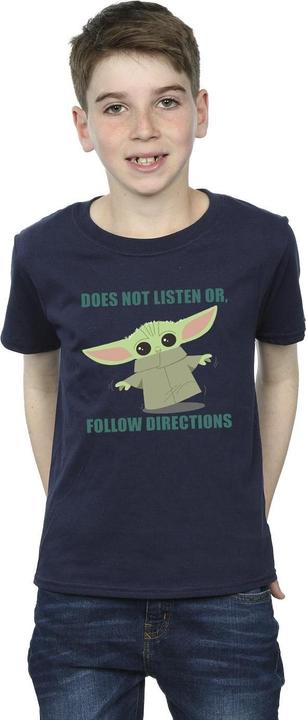 Produktbild Star Wars The Mandalorian Grogu Does Not Listen TShirt Jungen (152, 158)