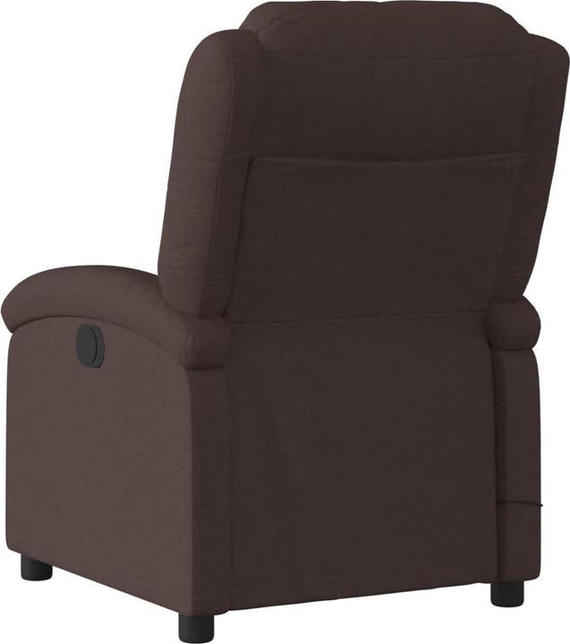 Image du produit VidaXL Fauteuil de massage tissu marron foncé,Couleur : marron foncé,Matériaux
