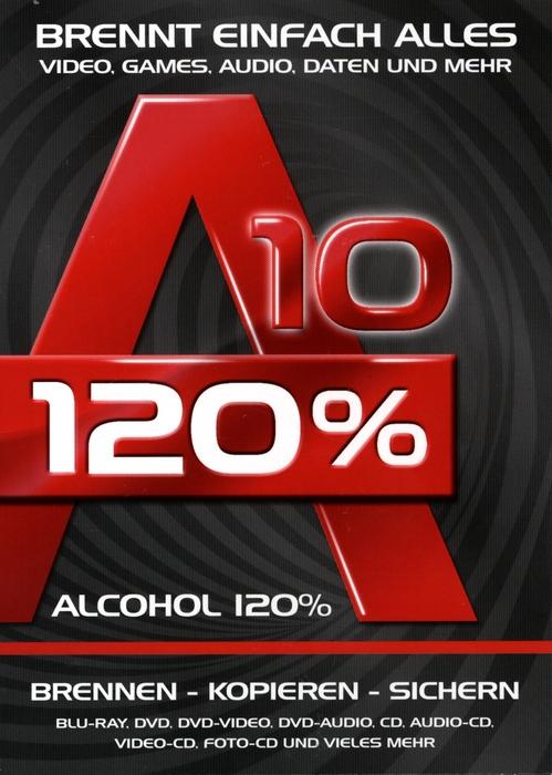 Produktbild Alcohol 120% Version 10 - Brennt einfach alles (1 User)