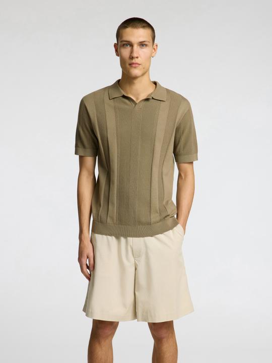 Image du produit Selected Homme Kurzarm Polohemd aus Strick (M)
