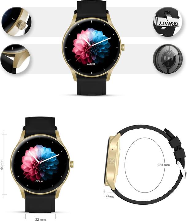 Actual product image Gravity Unisex GT2-3 - Bluetooth calls, customised dials (sg019c)