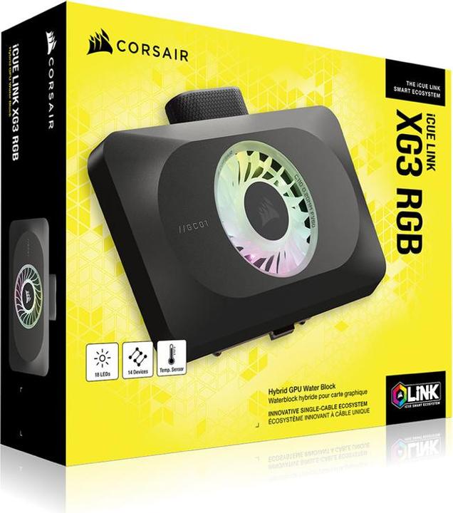 Actual product image Corsair iCUE LINK XG3 RGB HYBRID GPU Water block (4070 Ti)