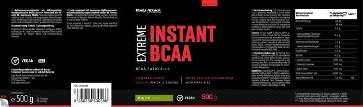 Produktbild Body Attack Extreme Instant BCAA (500g Dose) (1 Stück, Pulver, 500 g)